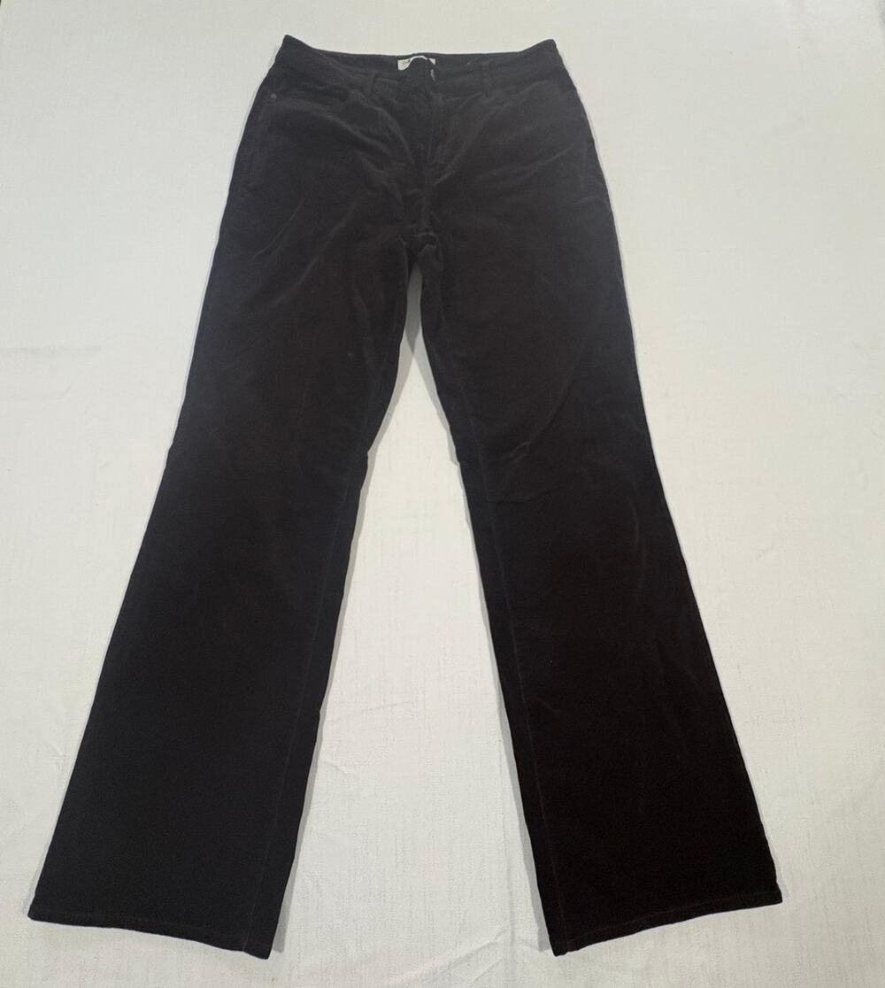 Ladies Coldwater Creek chocolate brown light weight corduroy pant 8 Natural Fit
